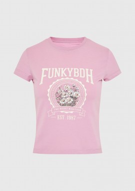 Γυναικείο βαμβακερό t-shirt με τύπωμα