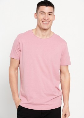 Loose fit t-shirt με raw cut λαιμόκοψη