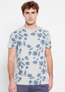 Τυπωμένο t-shirt με ink watercolor εφέ