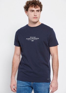 T-shirt με Funky Buddha τύπωμα στο στήθος