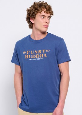 T-shirt από οργανικό βαμβάκι με branded τύπωμα