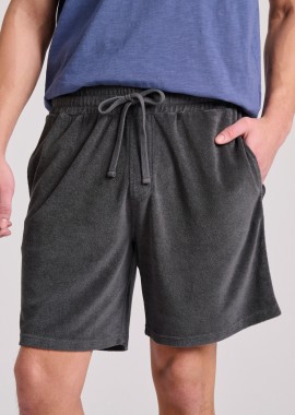 Loose tapered fit πετσετέ αθλητική βερμούδα