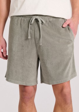 Loose tapered fit πετσετέ αθλητική βερμούδα