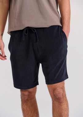 Loose tapered fit πετσετέ αθλητική βερμούδα