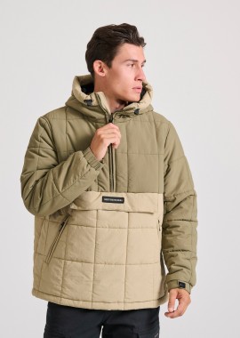 Ανδρικό overhead jacket με κουκούλα