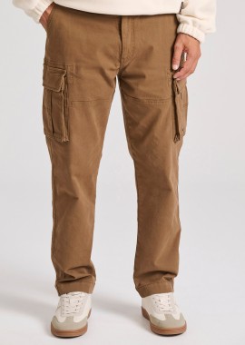 Loose fit cargo παντελόνι σε ζακάρ ύφανση