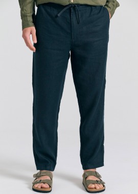 Ανδρικό comfort fit λινό chino παντελόνι