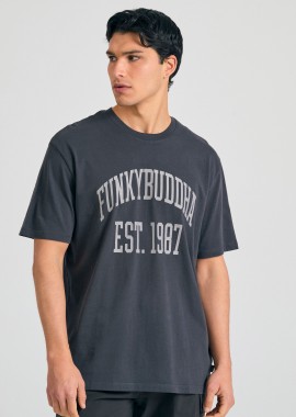 Relaxed fit t-shirt με branded τύπωμα