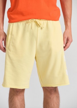 Wide leg fit αθλητική βερμούδα με branded τύπωμα