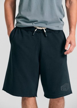 Oversized αθλητική βερμούδα με Funky Buddha τύπωμα