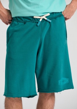 Oversized αθλητική βερμούδα με Funky Buddha τύπωμα