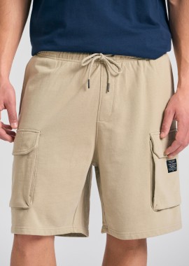 Loose tapered fit αθλητική cargo βερμούδα