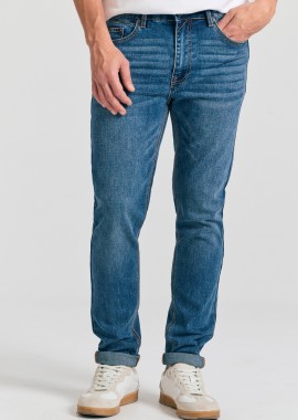 Slim fit τζιν παντελόνι με whisker details