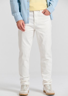 Relaxed tapered fit garment dyed τζιν παντελόνι