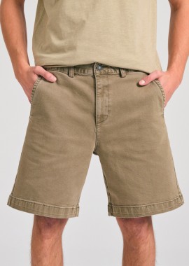Ανδρική comfort fit garment dyed τζιν βερμούδα