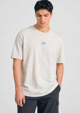 T-shirt με text artwork τύπωμα στην πλάτη