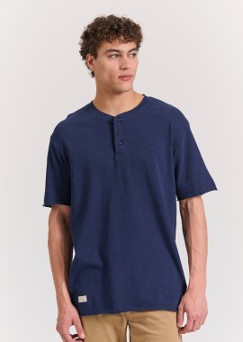 Relaxed fit βαμβακερό t-shirt από φλάμα