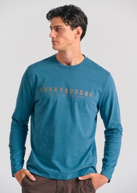 T-shirt με Funky Buddha τύπωμα στο στήθος