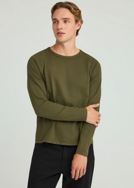 Regular fit t-shirt με raw edges