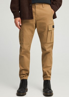 Ανδρικό regular fit cargo παντελόνι με cuffed τελείωμα