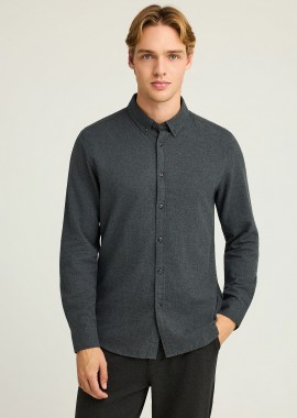 Ανδρικό πουκάμισο με button-down γιακά - The Essentials