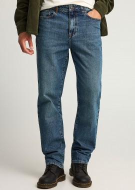 Straight fit τζιν παντελόνι με washed effects