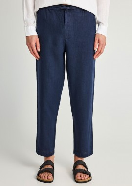 Ανδρικό comfort fit λινό chino παντελόνι