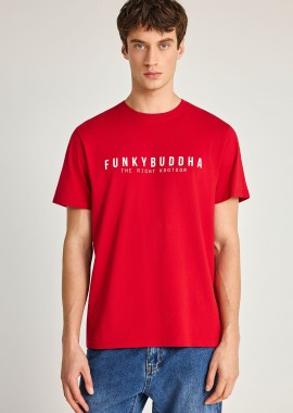 Ανδρικό βαμβακερό t-shirt με τύπωμα