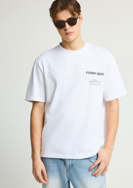 Ανδρικό βαμβακερό t-shirt με τύπωμα