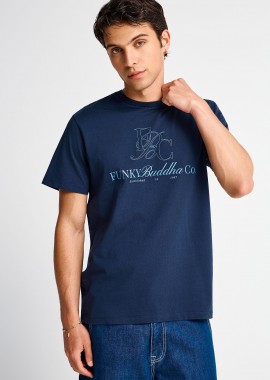 Ανδρικό βαμβακερό t-shirt με τύπωμα