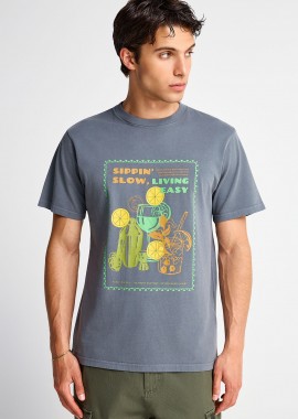 Ανδρικό βαμβακερό t-shirt με τύπωμα