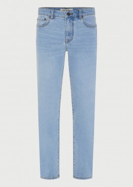 Ανδρικό slim tapered τζην με washed effects