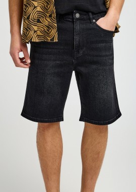 Ανδρική slim tapered βερμούδα τζην