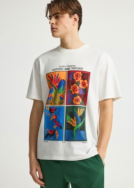 Ανδρικό relaxed t-shirt με τύπωμα