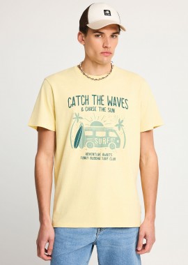 Ανδρικό βαμβακερό t-shirt με τύπωμα