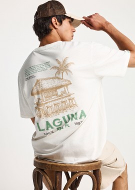 Ανδρικό t-shirt με τύπωμα στην πλάτη