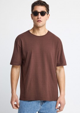 Ανδρικό relaxed λινό t-shirt - The essentials