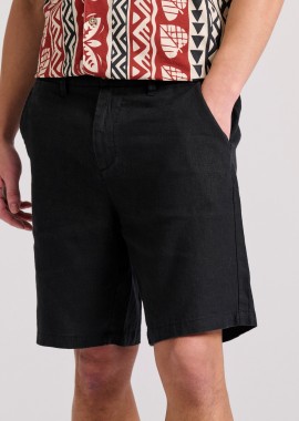 Comfort fit linen blend chino βερμούδα