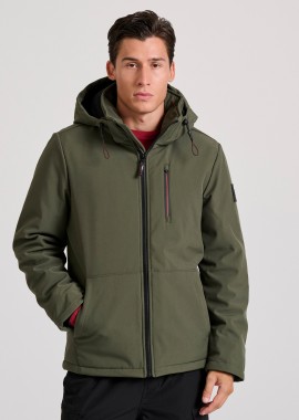 Softshell μπουφάν με επένδυση και κουκούλα