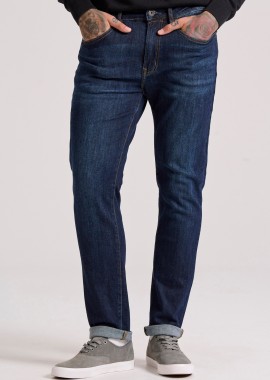 Slim tapered fit τζιν παντελόνι