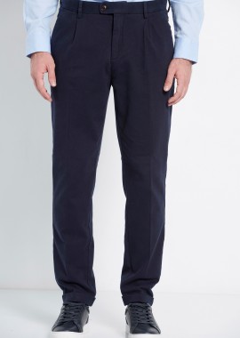 Chino παντελόνι με πιέτες Marron