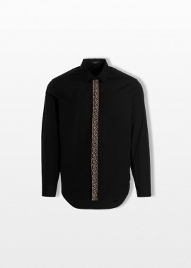VERSACE - VERSACE Ανδρικό Μαύρο Black Greca Shirt