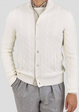 GRAN SASSO Ανδρικό Λευκό Jacket Zip Corean