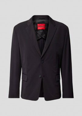 HUGO Ανδρικό Μαύρο Straight Form Blazer In Black