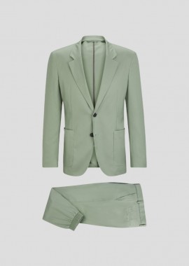 HUGO - HUGO Ανδρικό Πράσινο Slim Fit Suit In Green