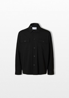 SELECTED HOMME - SELECTED HOMME Ανδρικό Μαύρο Long Sleeved Overshirt