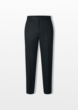 SELECTED HOMME Ανδρικό Μαύρο Linen Regular Fit Trousers