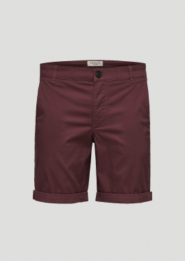 SELECTED HOMME - SELECTED HOMME Ανδρικό Μωβ Mid-Rise Bermuda Shorts/Purple