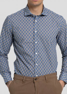 BASTONCINO - BASTONCINO Ανδρικό Μπλε Long-Sleeve Shirt