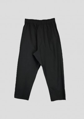 BARBARA ALAN - BARBARA ALAN Ανδρικό Μαύρο Popeline Crop Trousers